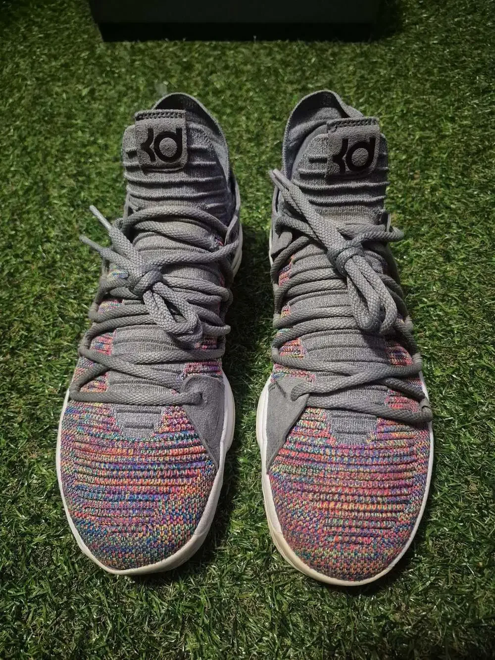Nike KD 10 Multicolor Basketball Shoes Men's Size 10.5